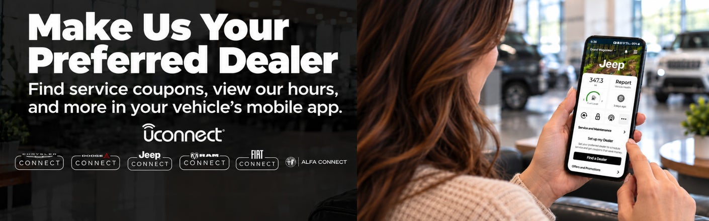 uconnect® make us your preferred dealer | Ed Morse Chrysler Dodge Jeep Ram New Athens in New Athens IL