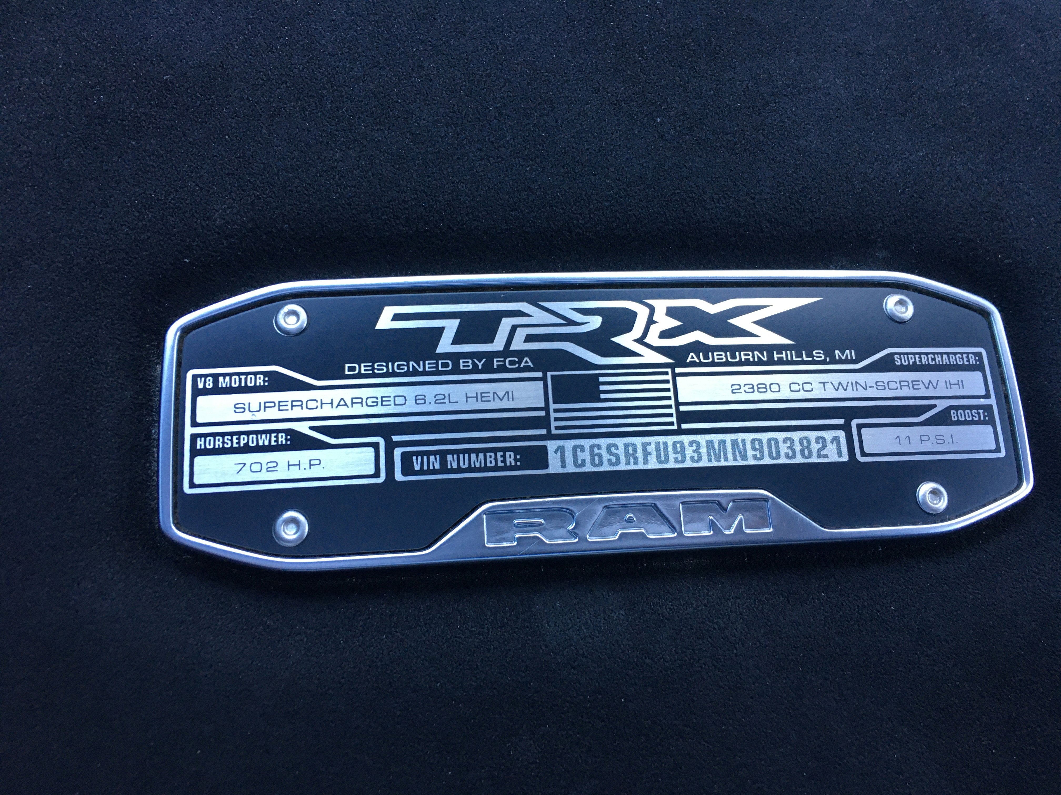 2021 RAM 1500 TRX Crew Cab 4x4 5'7' Box