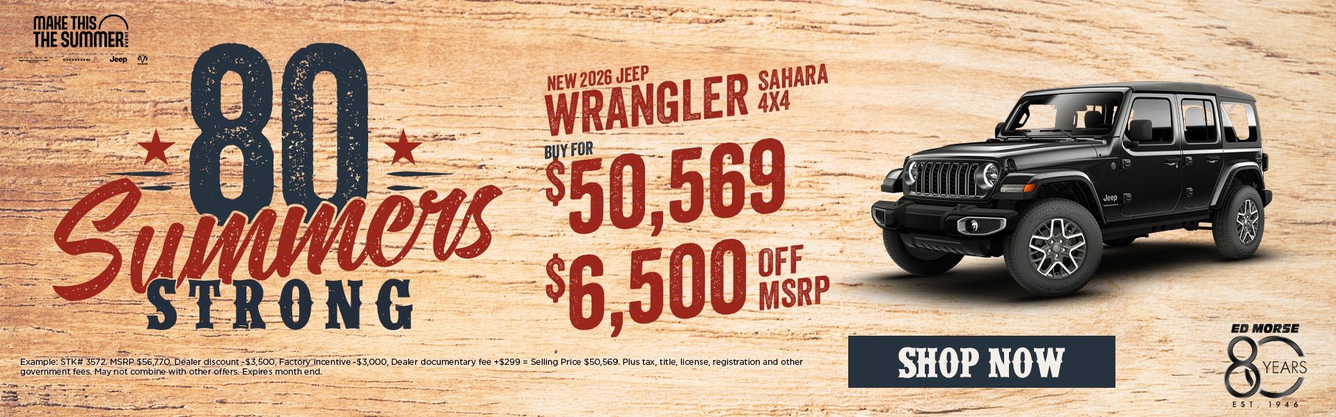 New 2026 Jeep Wrangler Sahara 4X4