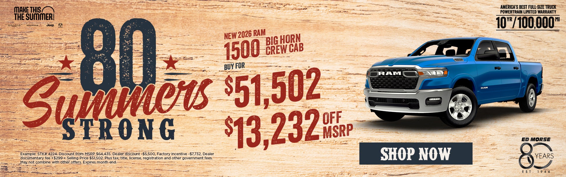 New 2026 Ram 1500 BIG HORN CREW CAB