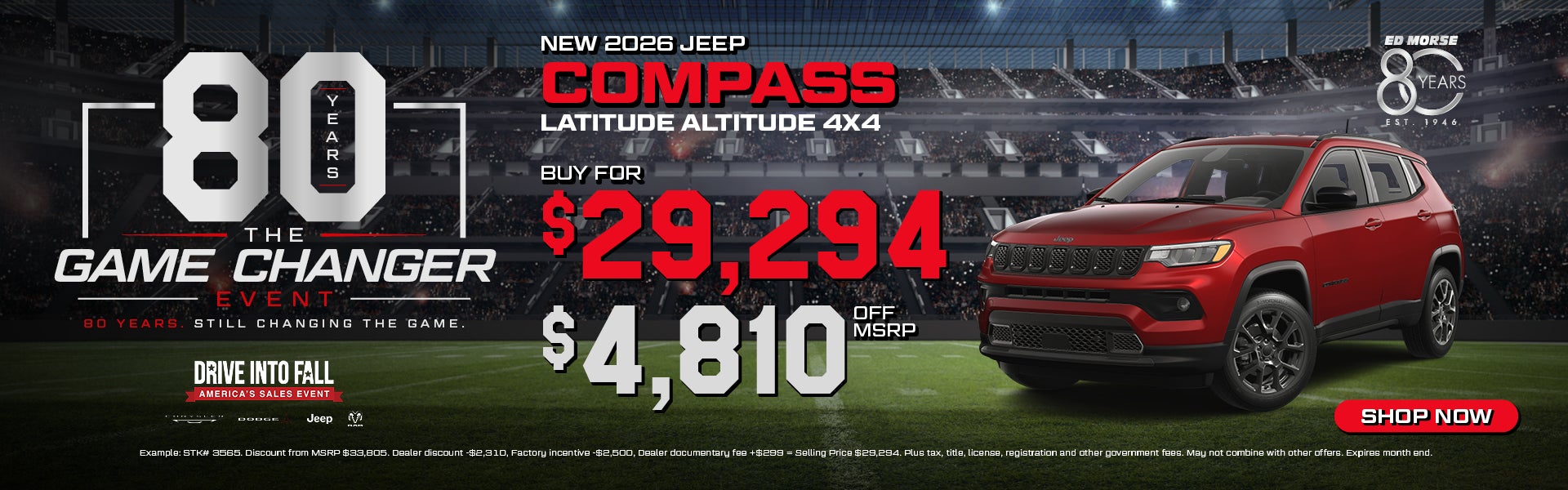 New 2026 Jeep Compass Latitude Altitude 4X4